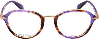 Rag & Bone Ladies Purple Phantos Eyeglass Frames RNB3067/G