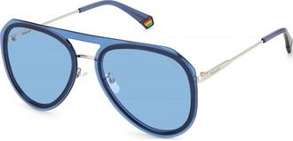 Polaroid Mens PLD-6151-G-S-PJP PLD 6151 G S 59 PJP Sunglasses - Blue - One Size