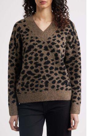 Rails Rae V-Neck Sweater in Hazelnut Spotted at Nordstrom, Size Xx-Small