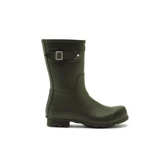 Hunter Original Korte Wellingtonlaarzen Rubber Heren Donkergroen Wellingtonlaarzen