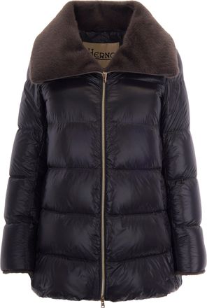 Herno Iron Grey A-Shape Padded Down Jacket