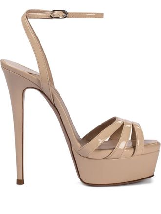Le Silla Lola sandalen met plateauzool - Beige
