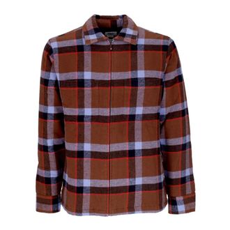 Obey Gewatteerd Shirtjack Mannen - Heren - Zomerjassen - Veelkleurig - L - Katoen - Jassen