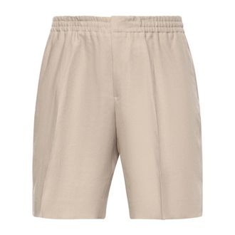 Ermenegildo Zegna Heren, Korte broeken, Beige, Maat: 2XL Linnen