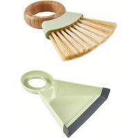 OEM Mini Escoba Y Recogedor Para La Oficina, Herramienta De Limpieza Dom&eacute;stica Colgante Con Mango De Madera. - Crezuo