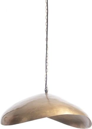 Bazar Bizar L&aacute;mpara colgante de hierro acabado lat&oacute;n 54x71x22 cm