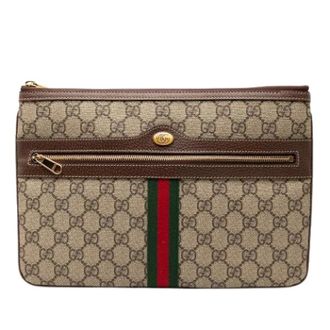 Gucci Pre-owned Clutches, female, Multicolor, Size: ONE SIZE Pre-owned Canvas Clutch