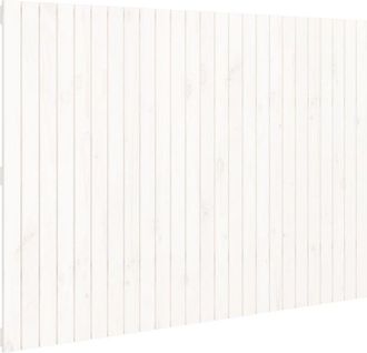 vidaXL Wall Headboard White 159.5x3x110 cm Solid Wood Pine vidaXL