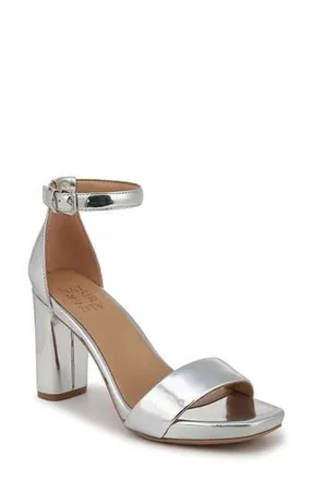 Naturalizer Joy Ankle Strap Sandal in Silver at Nordstrom Rack, Size 8.5