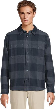 Mountain Hardwear Plushertm Long Sleeve Shirt Mens Clothing Montauk Blue Tatanka Check Print : 2XL, Cotton