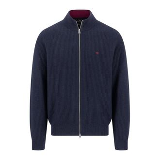 Fynch-Hatton Cardigans - Heren - Vesten - Blauw - 2XL - Truien & Vesten