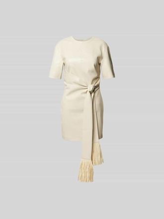 Nanushka Minikleid mit Raffungen in Ecru, Gr&ouml;&szlig;e XS
