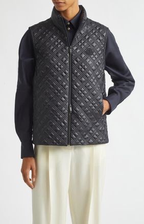 Moncler Interiorite Quilted Down Ripstop Vest in Black at Nordstrom, Size 4