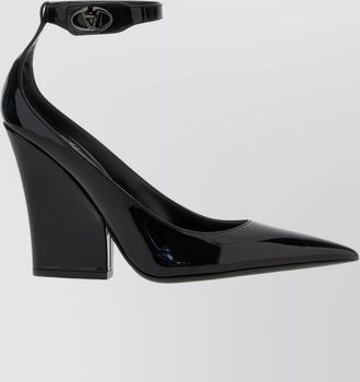 Valentino Garavani patent leather slingback pumps