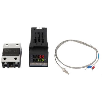 OEM Controlador De Temperatura Pid Rex-c100, Kit De Alarma Para Termostato Controlador De Temperatura Pid 0-1300 &deg; Alarma Led Digital Ca 110v-240v Con Ter