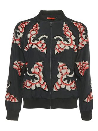 Alice & Olivia embellished bomber jacket - Black