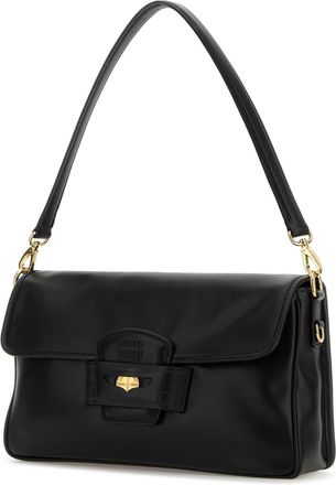 Miu Miu Womens Black Leather Penny Shoulder Bag Nero Borse A Mano