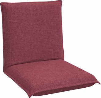 vidaXL Sill&oacute;n Ajustable Rojo Vino Tela Vidaxl