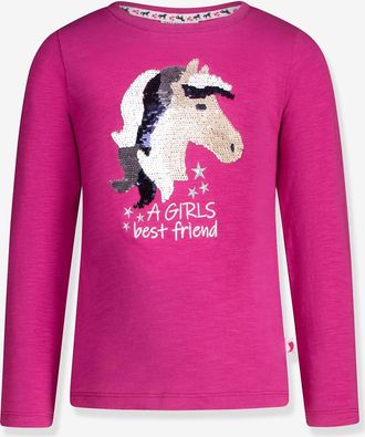 Salt And Pepper Shirt Wendepailletten-Pferd Mädchen SALT AND PEPPER himbeer