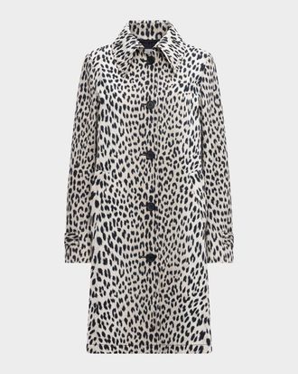 C&acirc;llas Milano Alaine Animal-Print Car Coat