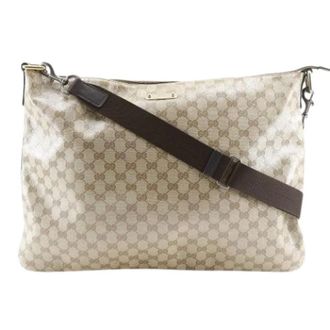Gucci Pre-owned GG Crystal Schoudertas - Heren - Vintage Schoudertas - Beige - ONE Size - Vintage