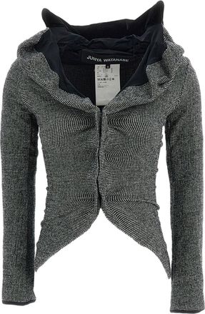 Junya Watanabe Wool-Blend Velvet Collar Unstructured Knit Jacket