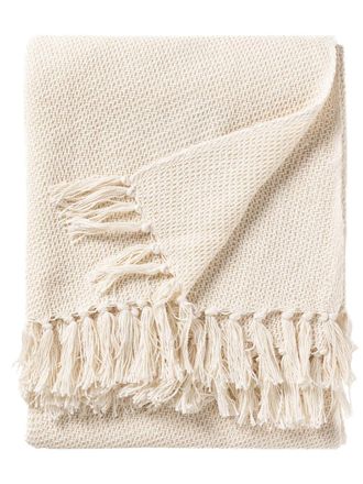 benuta Manta de algod&oacute;n ivory 125x150