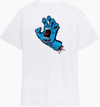 Santa Cruz Mens Santa Cruz Mens Screaming Hand Short Sleeve T-Shirt - White - Size: 40