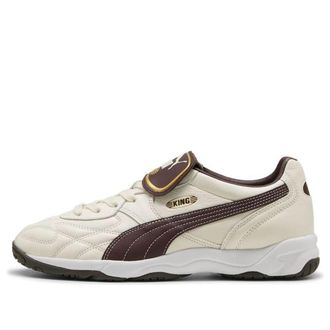 Puma King Indoor White Brown 401683-18