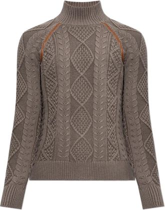 Diesel K-Inome Trui - Heren - Coltruien - Bruin - XL - Katoen - Truien & Vesten