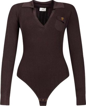 Elisabetta Franchi Body Tricot Dark Chocolate
