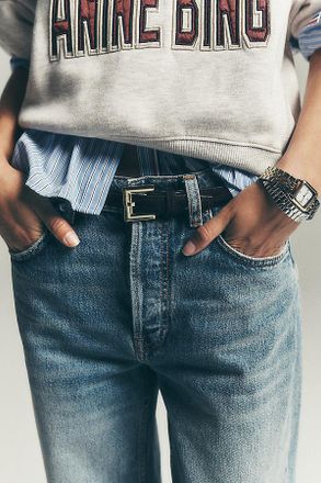 Anine Bing Nicola Square Buckle Belt