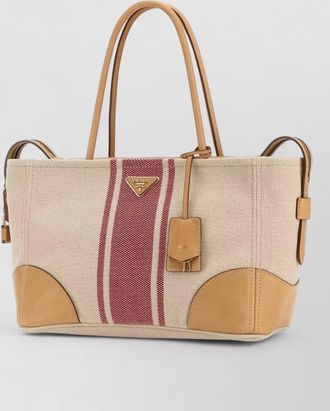 Prada large canvas tote bag