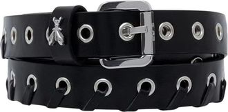 Patrizia Pepe Riem met logodetail - Dames - Accessoires - Zwart - Maat: M Leer
