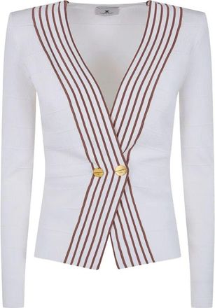 Elisabetta Franchi Tricot V Neck Sweater