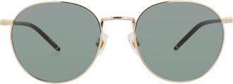 Montblanc Round-Frame Metal Sunglasses
