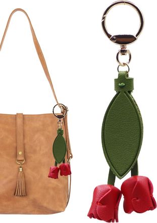 Generic Flower Keychain, Cute Handbag Key Chain, Backpack Decoration Ornament, Handbag Purse Keyring Pendant for Women Adults Kids Girlfriend Family Couples