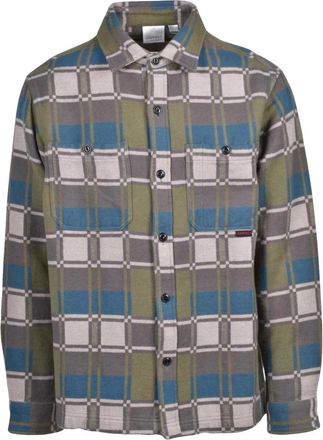 Gramicci Dritto Flanellen Shirt - Heren - Casual Overhemden - Groen - S - Katoen - Overhemden