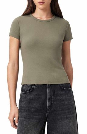 AllSaints Stevie Cotton T-Shirt in Laurel Green at Nordstrom, Size X-Small