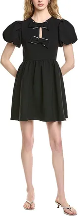 CeCe by Cynthia Steffe Cece Puff Sleeve Bow A-Line Dress