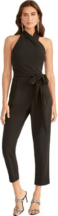 Rachel Roy Harland Crossover Halter Jumpsuit in Black at Nordstrom, Size X-Small