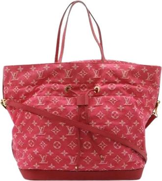 Louis Vuitton Pre-owned Bucket Bags, female, Pink, Size: ONE SIZE Pre-owned Denim louis-vuitton-bags