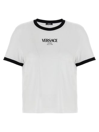 Versace White Black Logo T-shirt
