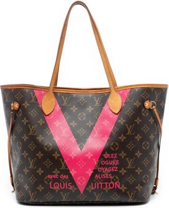 Louis Vuitton Pre-owned Tote Bags, female, Brown, Size: ONE SIZE Pre-owned Vintage Monogram V Tote Bag