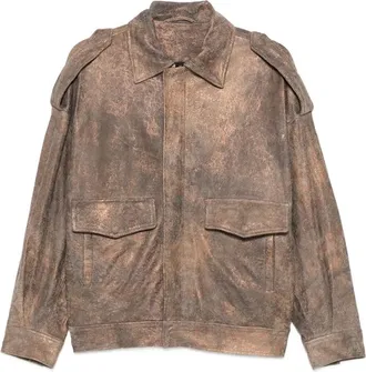 Giorgio Brato Distressed-effect Epaulette Jacket