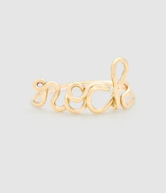 Atelier Paulin Bague Originale Rock Gold Filled Jaune