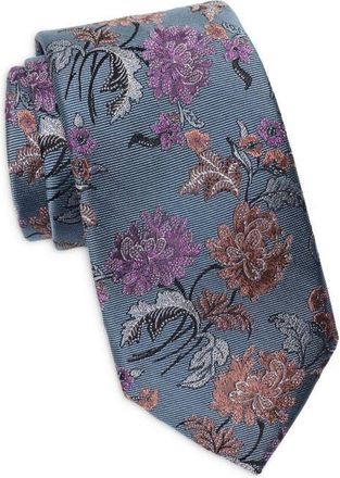 Nordstrom Marmor Floral Jacquard Tie in Blue at Nordstrom