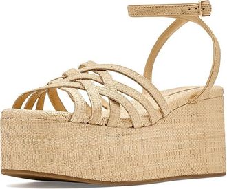 Loeffler Randall Channing Platform Sandals Womens Dress Sandals Natural : 10.5 B - Medium, Leather/Textile