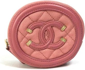 Chanel Pre-owned Wallets, female, Pink, Size: ONE SIZE Pre-owned Vintage Wallet