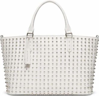 John Richmond Studded Tote Bag - Dames - Shoppers - Wit - ONE Size - Tassen
